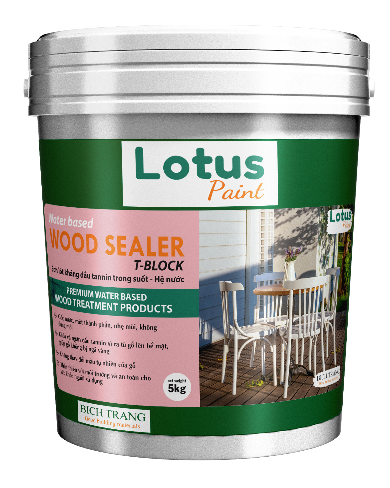 Sơn lót kháng Tanin gỗ Wood Sealer T-Block